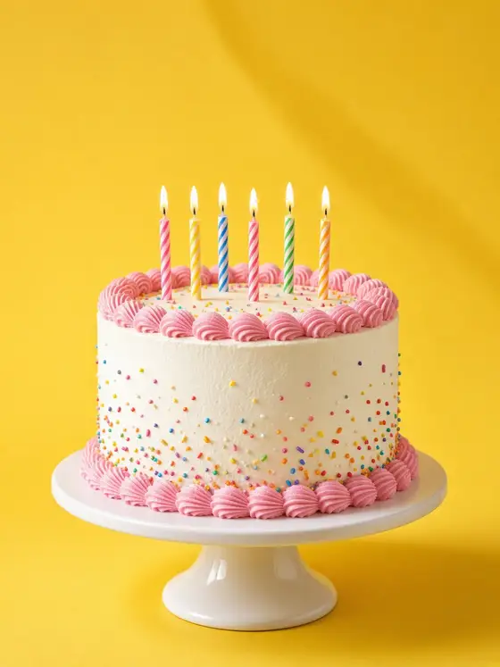 Pastel de cumpleaños, imagen ilustrativa