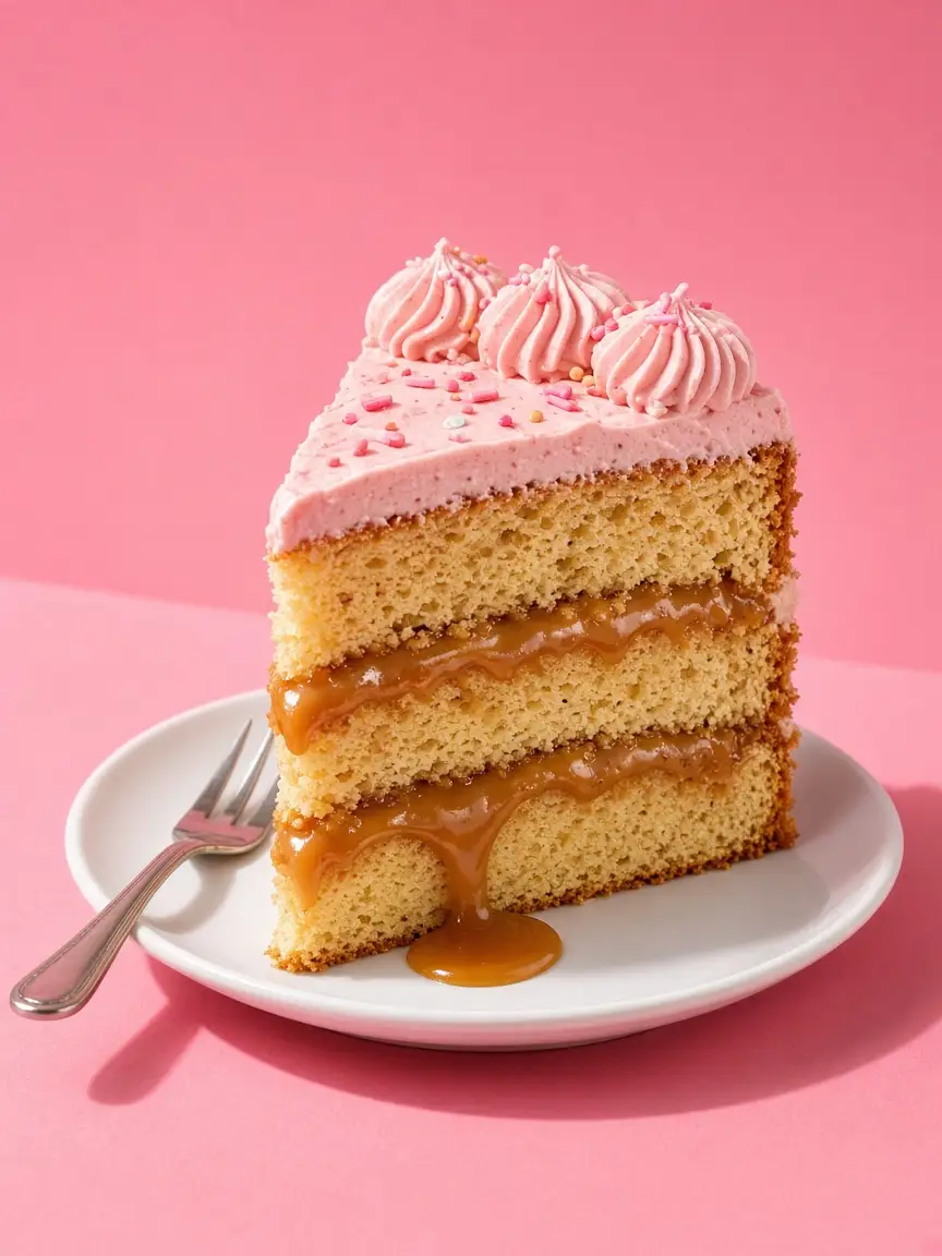 Pastel bañado en cajeta, imagen ilustrativa
